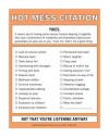 Nifty Notes: Hot Mess Citation