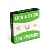 Silver Horseshoes: Lick and Stick Foil Stickers 
